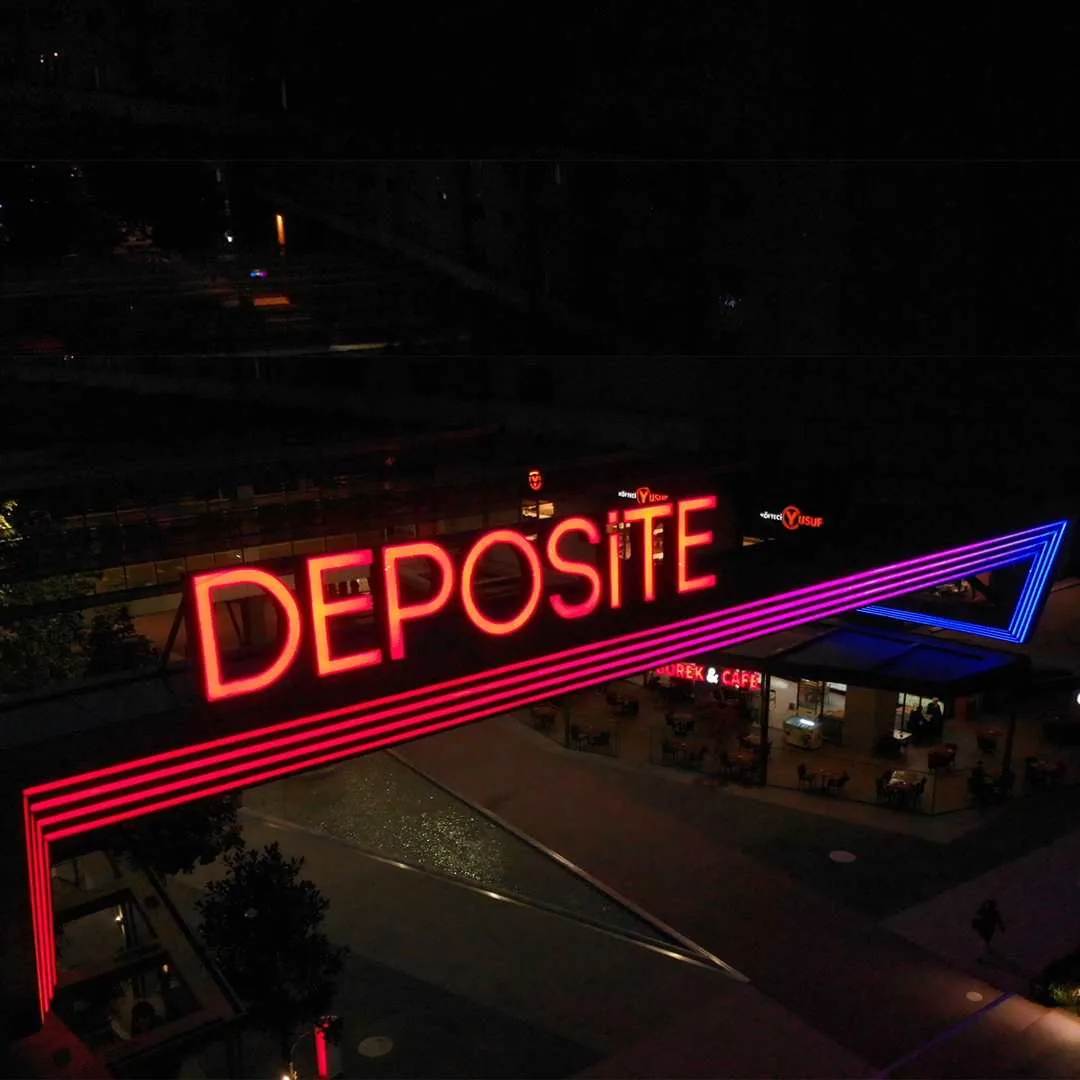 Sinpaş Deposite AVM lineer cephe LED aydınlatma uygulaması