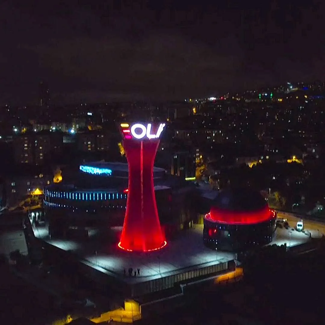 Üsküdar Bilim Merkezi dış cephe LED aydınlatma görünümü